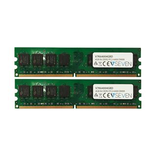 V7 2x2gb Kit Ddr2 800mhz Cl6 Dimm Pc2 6400